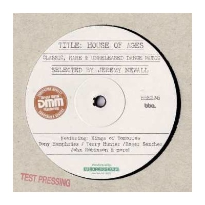 House Of Ages Classic, Rare & Unreleased Dance Music 2 LP
