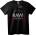 NOONEBRAND Тениска RAW Деним Урбан Черна - L, Black