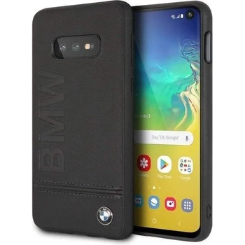 BMW Signature Genuine Leather Soft Case - кожен кейс (естествена кожа) за Samsung Galaxy S10E (черен)