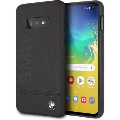 BMW Signature Genuine Leather Soft Case - кожен кейс (естествена кожа) за Samsung Galaxy S10E (черен)