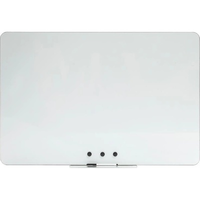 Qboard Bílá bezrámová magnetická tabule 200 x 97 cm