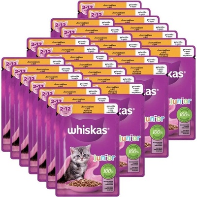 Whiskas Junior s kuřecím masem jelly 28 x 85 g