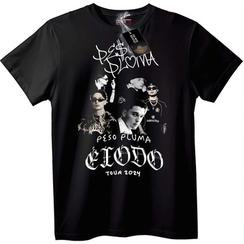 NOONEBRAND Тениска Peso Plata El Todo Tour 2024 - S, Black
