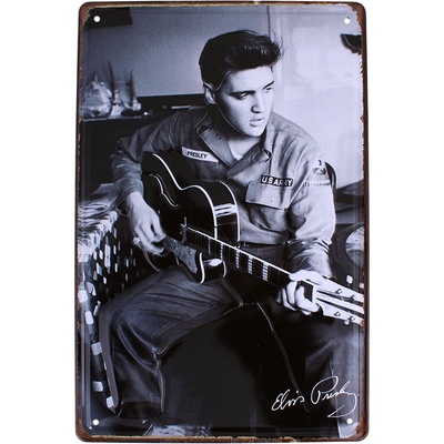 Retro tabuľa Elvis Presley 20x30cm