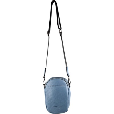 CLARRY dámska crossbody koženková kabelka Svetlomodrá