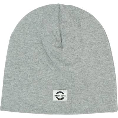 Mikk-Line dětská bavlněná čepice z BIO bavlny 9044 light grey