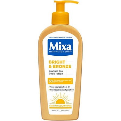 Mixa Samoopalovací mléko pro postupné opálení Bright and Bronze 250 ml