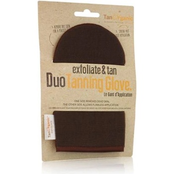 TanOrganic Exfoliate & Tan Duo Tanning Glove ръкавица за двустранно приложение и ексфолиране унисекс