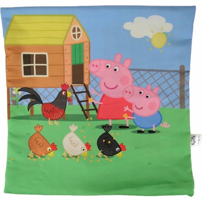 Carbotex Prasiatko Pepina a Tomík Na farme 40 x 40 cm