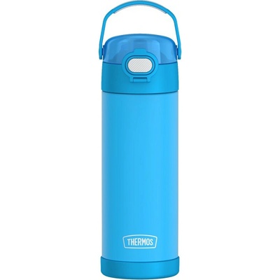 Thermos FUNtainer Dětská termoska s hydratačním uzávěrem 470 ml neonově modrá