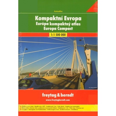 Autoatlas: Evropa Kompakt atlas 1:1 500 00