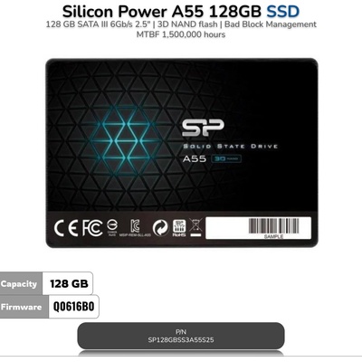 Silicon Silicon Power A55 128GB, SATAIII SP128GBSS3A55S25