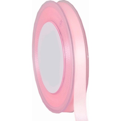 Oboustranná saténová stuha 10mm x 25m růžová