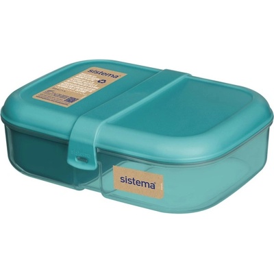 Holmes Products (Europe) Limited Кутия за обяд Sistema Ocean Bound Ribbon Lunch с контейнер за кисело мляко 1.1 л, мента