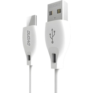 Dudao кабел USB тип C 2.1A 1m (L4T 1m) - Бял KP14094