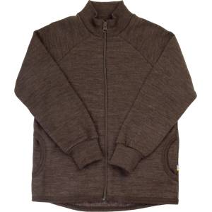 Joha Детско вълнено яке Joha Kid's Cardigan with Zipper Merino jacket - Dark Brown - размер 140 (703-7035-0215)