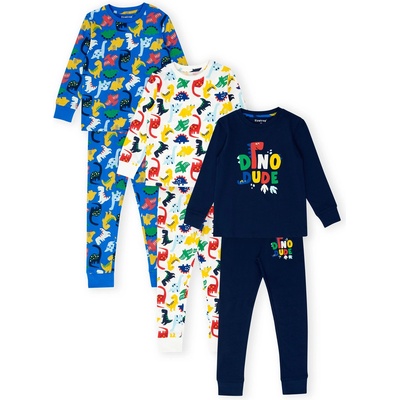 Firetrap Пижама Firetrap Boys 3 Pack Dinosaur Pyjama Set - Blue/Multi