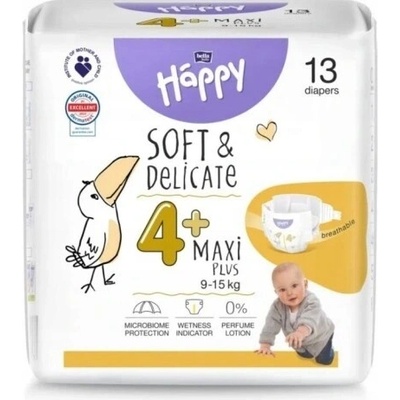 Happy 4+ Maxi Plus 9 – 15 kg 13 ks