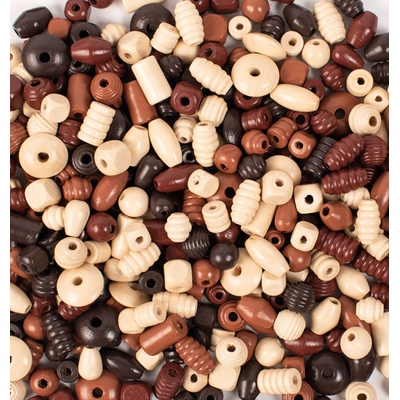 Dřevěné korálky přírodní 250gr