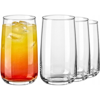 Drink Sklenice Na y Vodu Nápoje VYSOKÉ 4x POLSKÉ SKLO Glasset 520 ml