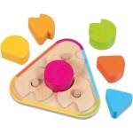 Goki Дървена образователна игра Goki - Find the shape, 7 части (58305) - ozone