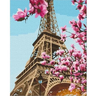 Art&Hobby Malování podle čísel EIFFEL TOWER na rámu 40 x 50 cm