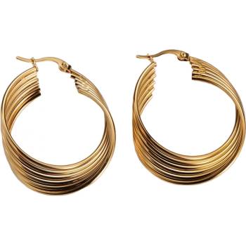 HARAHU Обеци tw-20568 - Златна kp20568 (tw-20568)