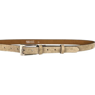 Penny Belts kožený opasek 25-176-S03 béžový