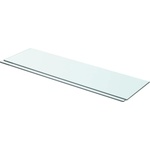 vidaXL Рафтове, 2 бр, панели прозрачно стъкло, 70x20 см (3051569)
