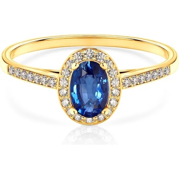 Image 1 of SAVICKI Пръстен Heart of The Ocean: злато, син сапфир