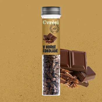 Sens Křupaví pražení cvrčci ve zkumavce v čokoládě 20 g