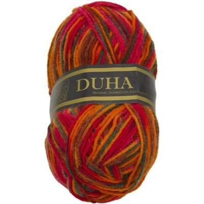 Duha 50g - 048 oranžová, hnědá, červená