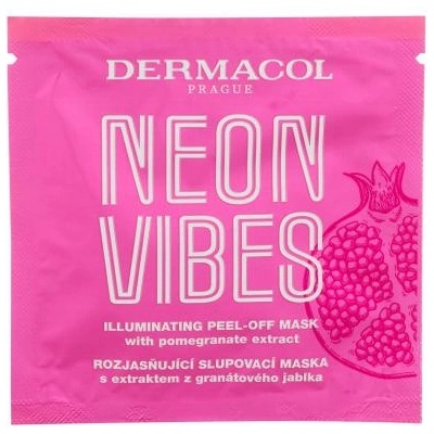Dermacol Neon Vibes Illuminating Peel-Off Mask озаряваща маска за лице 8 ml за жени