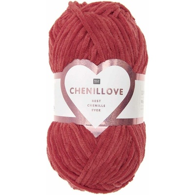 Rico Design Ženilková priadza Chenillove odtieň 006 červená - 1 ks