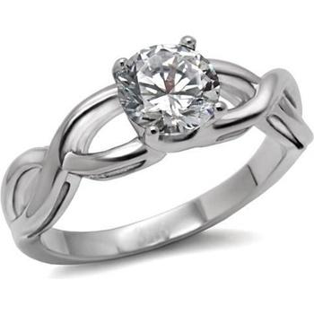 Šperky4U ocelový prsten se zirkonem AL 0009