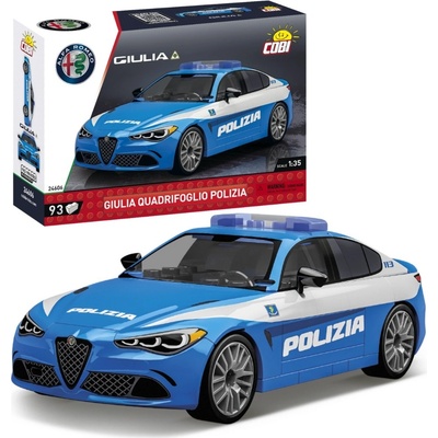 Cobi 24606 Alfa Romeo Giulia Quadrifoglio Polizia, 1:35 – Zbozi.Blesk.cz