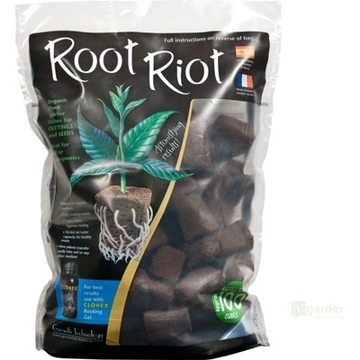 Growth Technology Root Riot 100, samostatná kostka bez sadbovače, 100ks