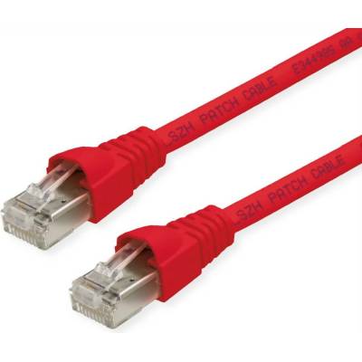 Telegärtner 100008861 RJ45 CAT 6A S/FTP 6.00m červený