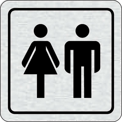 B2B Partner Nalepovací cedulka na dveře - WC ženy, WC muži