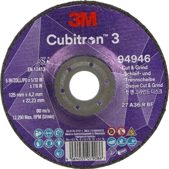 3M Cubitron Brusný a řezný kotouč 125 x 4,2 x 22,23 mm 94946