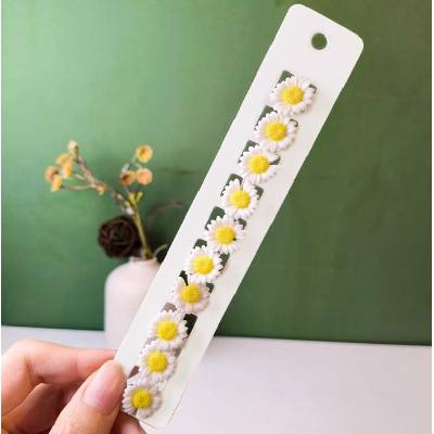 Naishide Jewelry Mini květinové sponky do vlasů 10 ks Flowers Druh barvy: Bílá