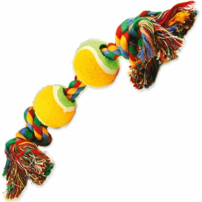 Dog Fantasy barevná 2 knoty + 2 tenisáky 35 cm