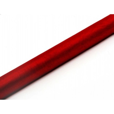 Organza červená 36cm/9m – Zboží Mobilmania