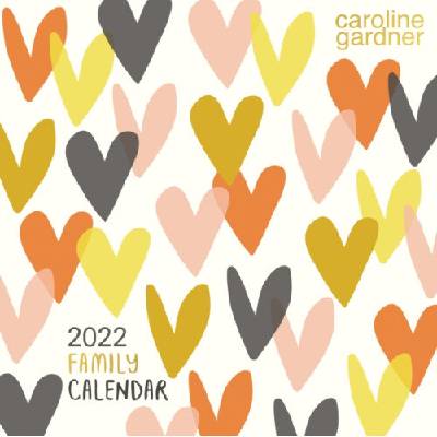 Caroline Gardner, Hearts Square Wall Planner 2022