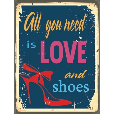 Ceduľa Love and shoes