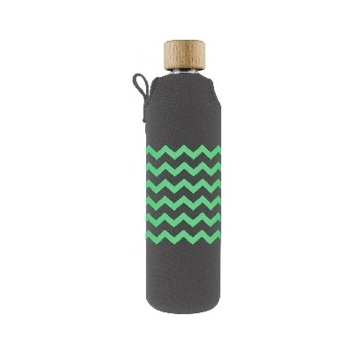 Drink it Sklenená s neoprénovým obalom Lemonka 350ml