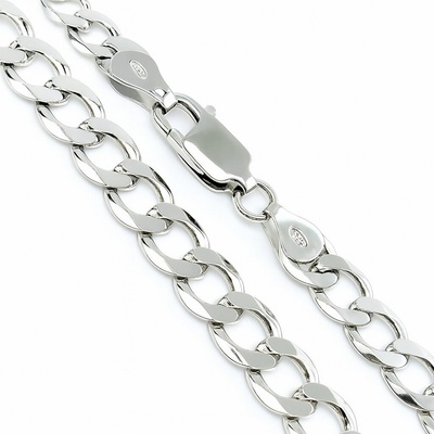 JKB Jewel Stříbrný náramek CURB 8 mm / 22 cm