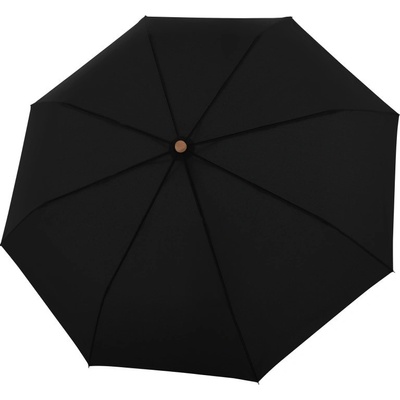 Doppler nature mini Simple Black eko deštník skládací černý