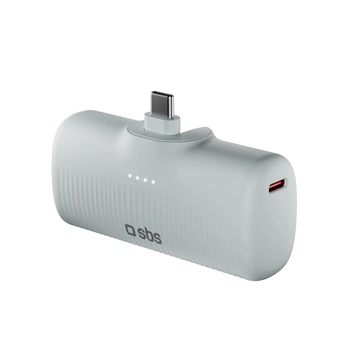 Image 1 of SBS EcoPower 5000 mAh 10W Power Bank USB-C сив (8018417498459)