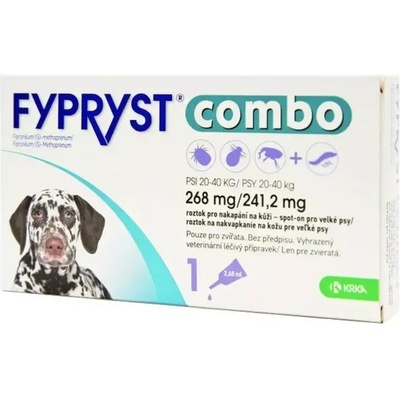 FYPRYST Fypryst Combo 268 mg. -Фиприст Комбо за кучета от 20 до 40 кг. 3 броя пипети